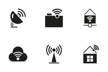 Wi-Fi e rede Pacote de Ícones