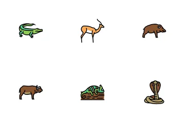 Wild Animals, Bugs And Birds Icon Pack