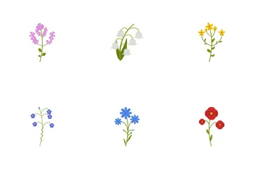 Wildblumen Symbolpack