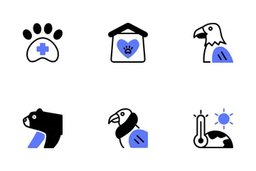 Wildlife Conservation Icon Pack