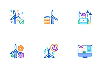 Wind Energy Technicians Icon Pack