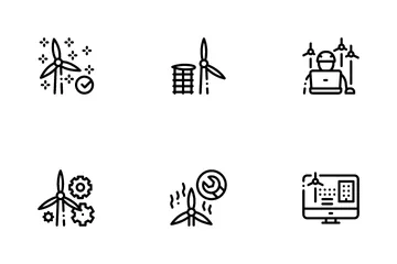 Wind Energy Technicians Icon Pack