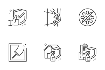 Window Cleaning Icon Pack