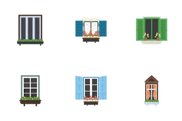 Window Shutters Icon Pack