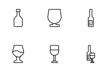 Wine Alcohol Icon Pack
