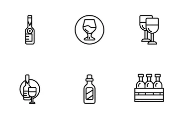 Wine Alcohol Icon Pack