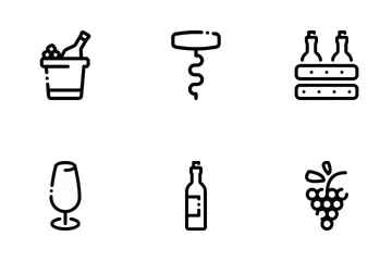 Wine Drink Icon Pack