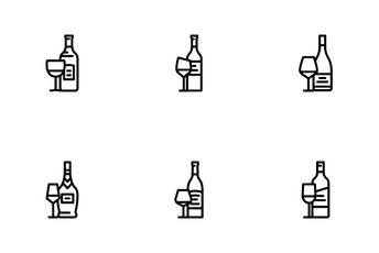 Wine Glass Alcohol Winery Icon Pack