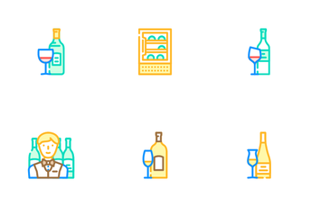 Wine Glass Alcohol Winery Icon Pack