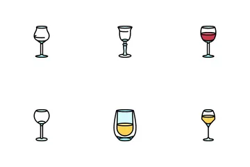 Wine Glass Red Drink Alcohol Icon Pack