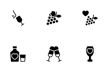 Wine I Love You Icon Pack