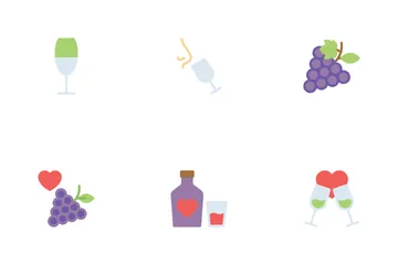 Wine I Love You Icon Pack