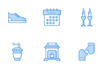 Winter And Winter Camping Icon Pack