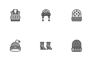Winter Clothing Icon Pack
