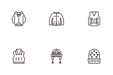 Winter Clothing Icon Pack