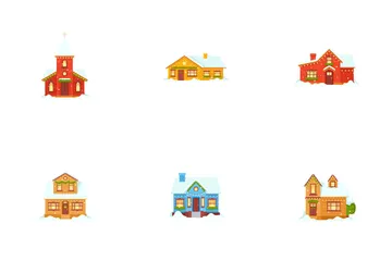 Winter House Icon Pack