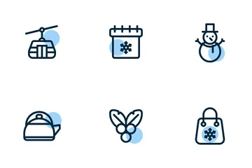 Winter Shape Colours Icon Pack