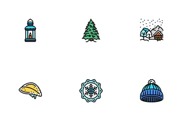 Winter Snow Season Nature Icon Pack