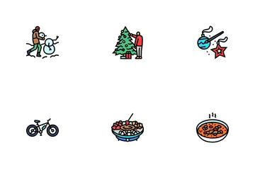 Winter Spend Time Icon Pack