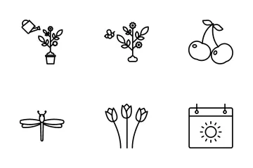 Winter Spring Symbols Icon Pack