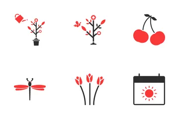 Winter Spring Symbols Icon Pack