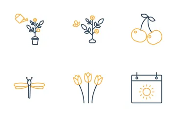 Winter Spring Symbols Icon Pack