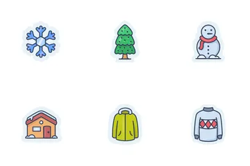 Winter Sticker Icon Pack