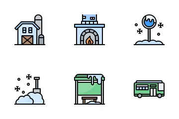 Winter Town Icon Pack