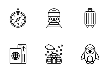 Winter Travelling Icon Pack