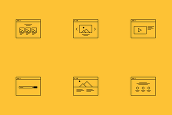 Wireframe Ison Set Icon Pack
