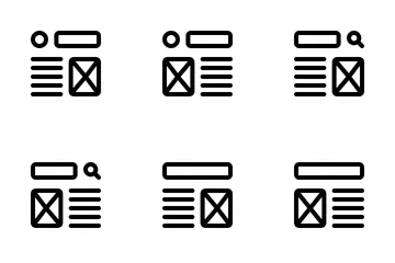 Wireframe Vol 4 Icon Pack