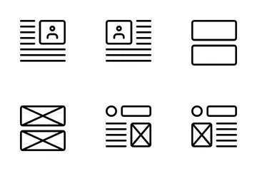 Wireframe Vol 4 Icon Pack