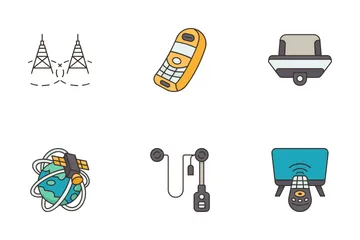 Wireless Communication Icon Pack