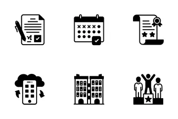 Wirtschaft, Finanzen und Bankwesen Symbolpack
