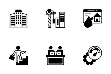 Wirtschaft, Finanzen und Bankwesen Symbolpack