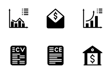 Geschäft und Finanzen Symbolpack