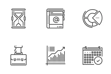 Geschäft und Finanzen Symbolpack