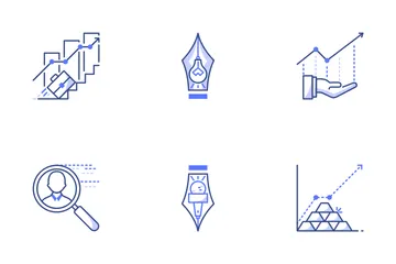 Geschäft und Finanzen Symbolpack