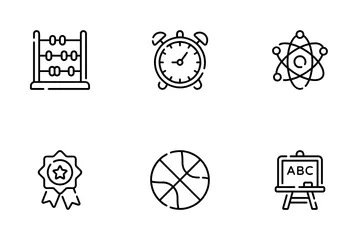 Wissenschaft und Bildung Symbolpack