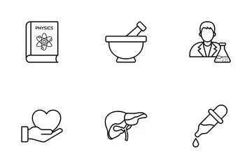 Wissenschaft und Medizin Symbolpack