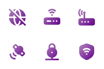 WLAN und Signal Symbolpack