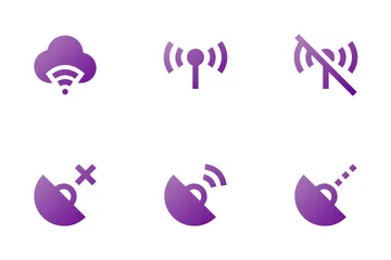 WLAN und Signal Symbolpack