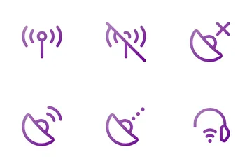 WLAN und Signal Symbolpack