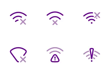 WLAN und Signal Symbolpack