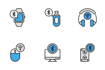 WLAN und Bluetooth Symbolpack