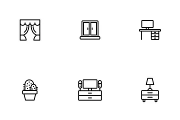 Wohnen zu Hause Symbolpack