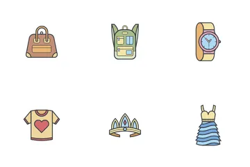 Woman Accessories Icon Pack