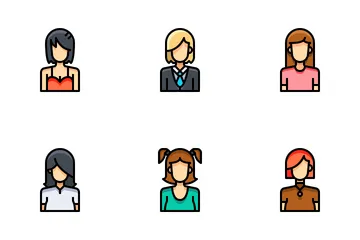 Woman Avatar Icon Pack