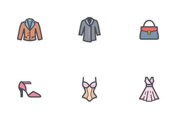 Woman Clothing Icon Pack