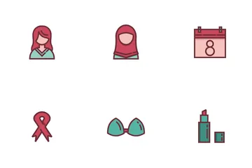 Woman Day Icon Pack